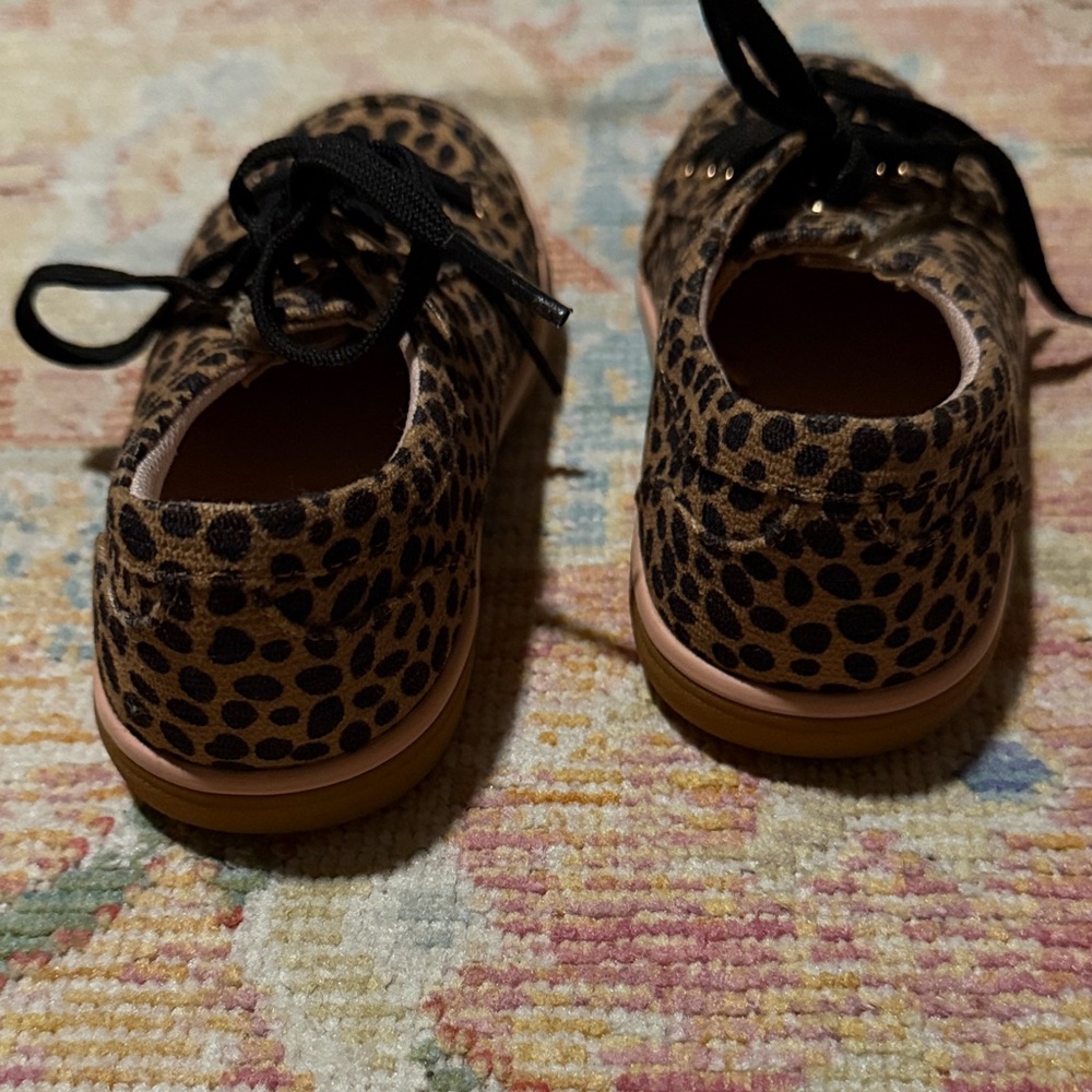 Leopard Print Sneakers with Black Laces and Velcro closure - Picture 3 of 4